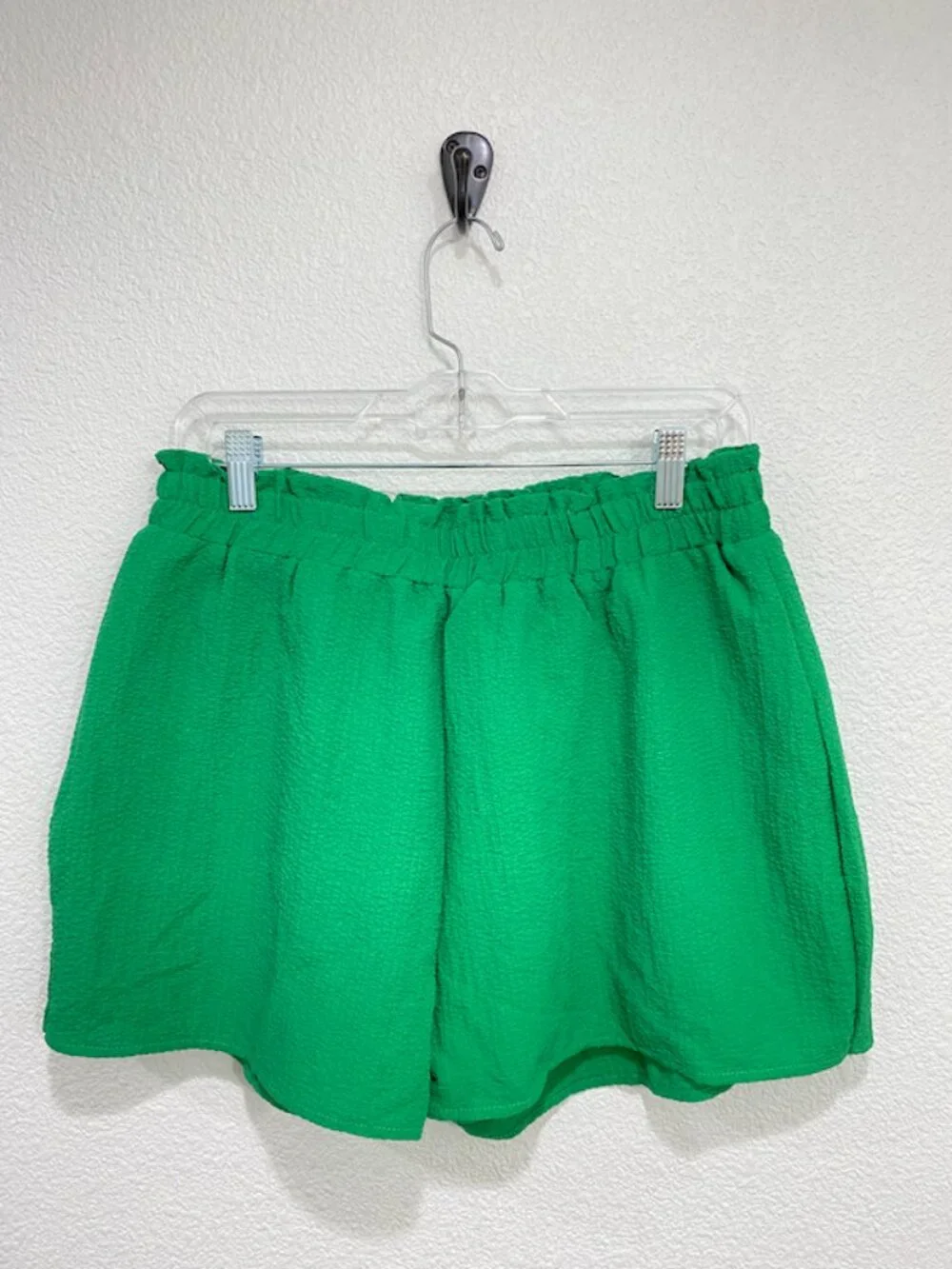 SHEIN Textured Short Set Two Piece Outfit Co-Ord Vacation Green Size L